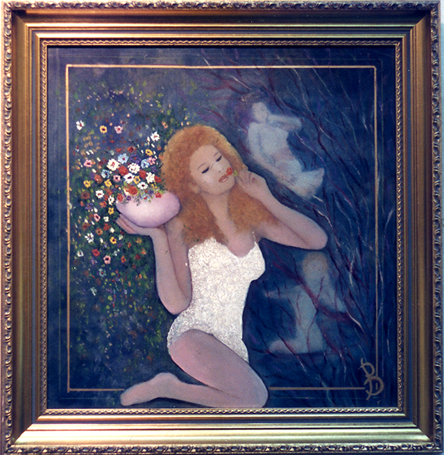 Woman holding a vase/花瓶を持つ女性　1987